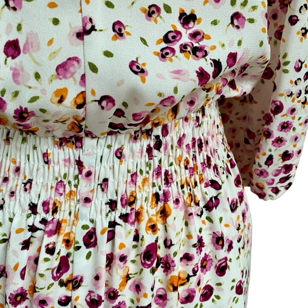 Maison Tara Floral Smocked Ruffle Dress Size 6 NWT - Picture 13 of 16